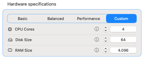 Hardware Settings