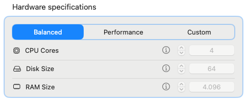 Select Performance Profile